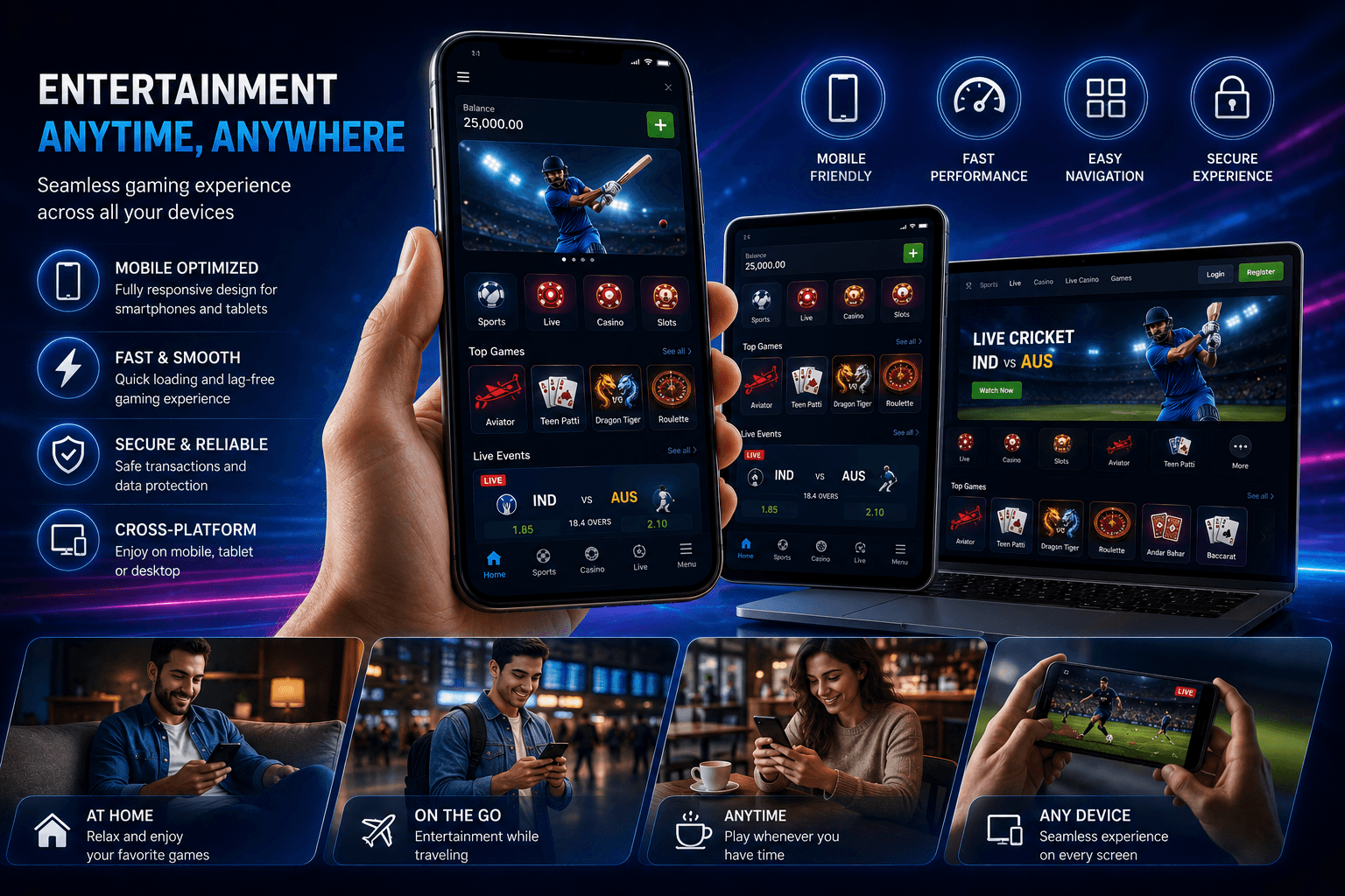 Mobile Friendly Gaming Platform Preview